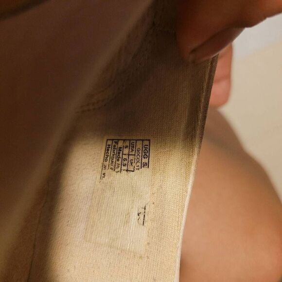 UGG Adley Tan Slip-on Pink Leather Loafer Sneaker Size 8 - Picture 8 of 8